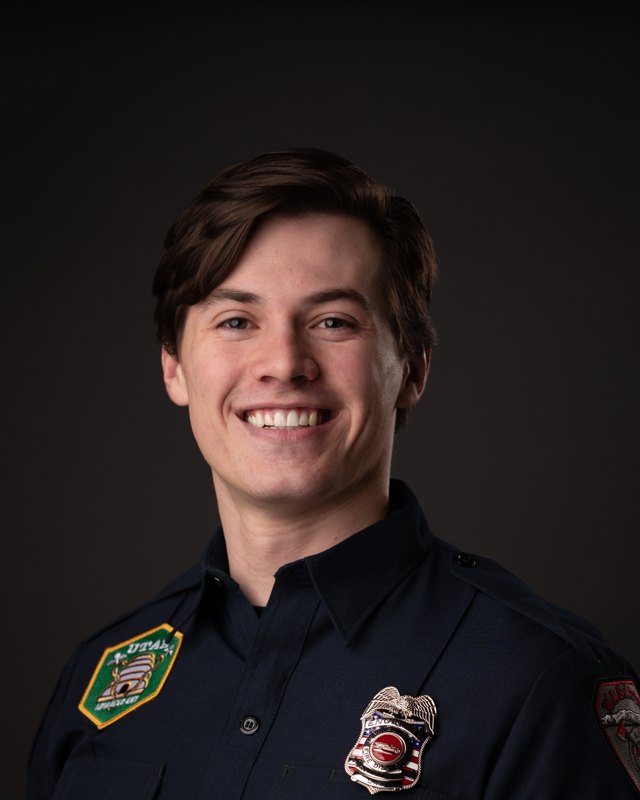 Seth Bailey in his Wasatch County Fire District uniform